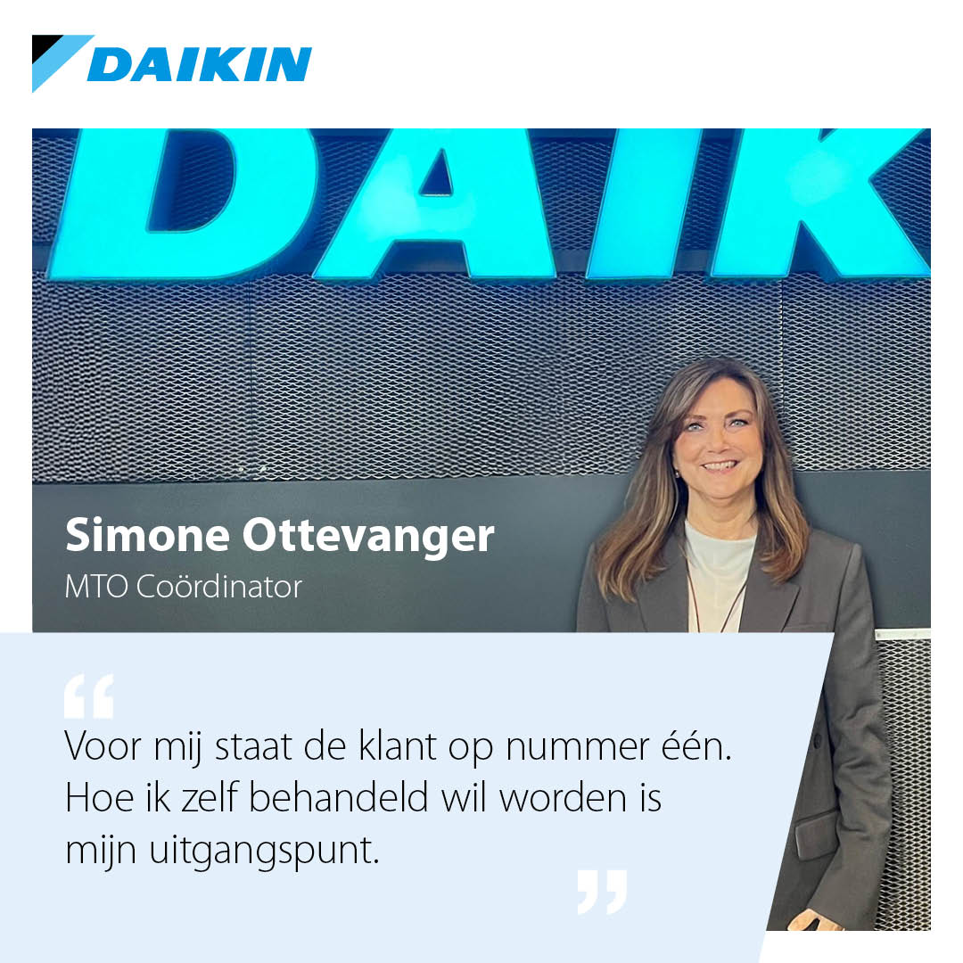 Simone Ottevanger, MTO Coördinator | Daikin